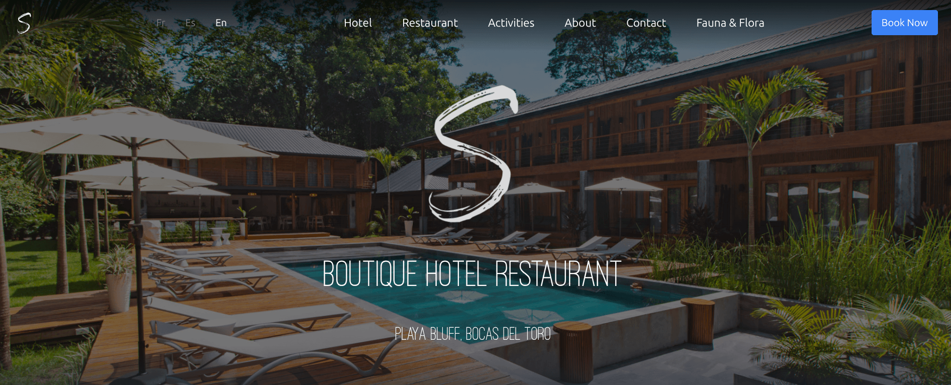 Hotel S Bocas Website